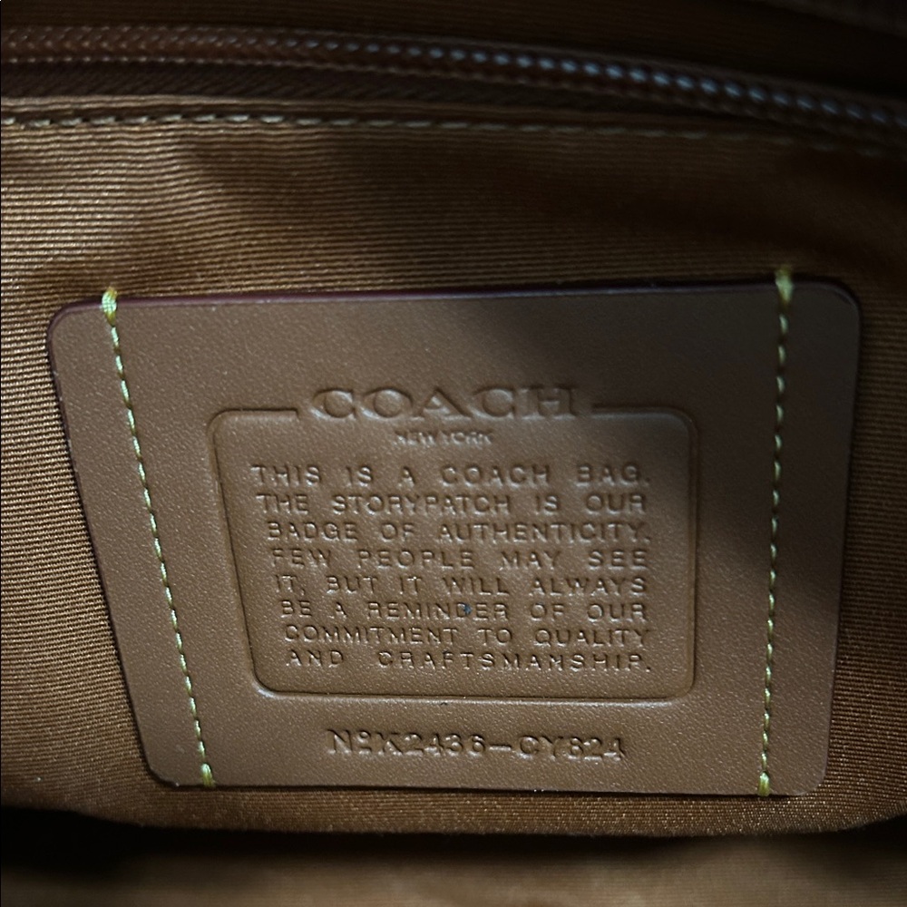 Coach Signature Canvas and Black Leather Crossbody - Picture 2 of 7
